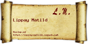 Lippay Matild névjegykártya